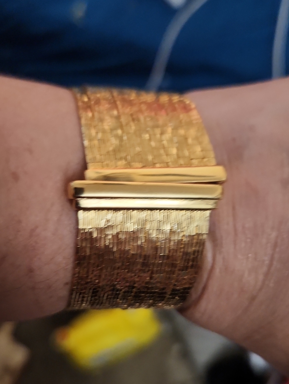 Source Unknown Gold-Tone Woven Bracelet